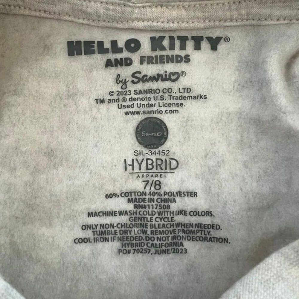 Hello Kitty and Friends Hoodie and Pants Set Girls Size 7/8 - Picture 3 of 5